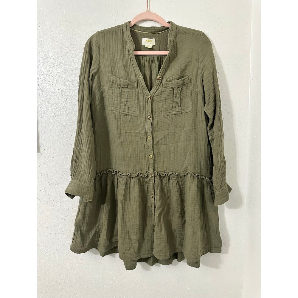 Anthropology Maeve Katie textured gauze dress size 2